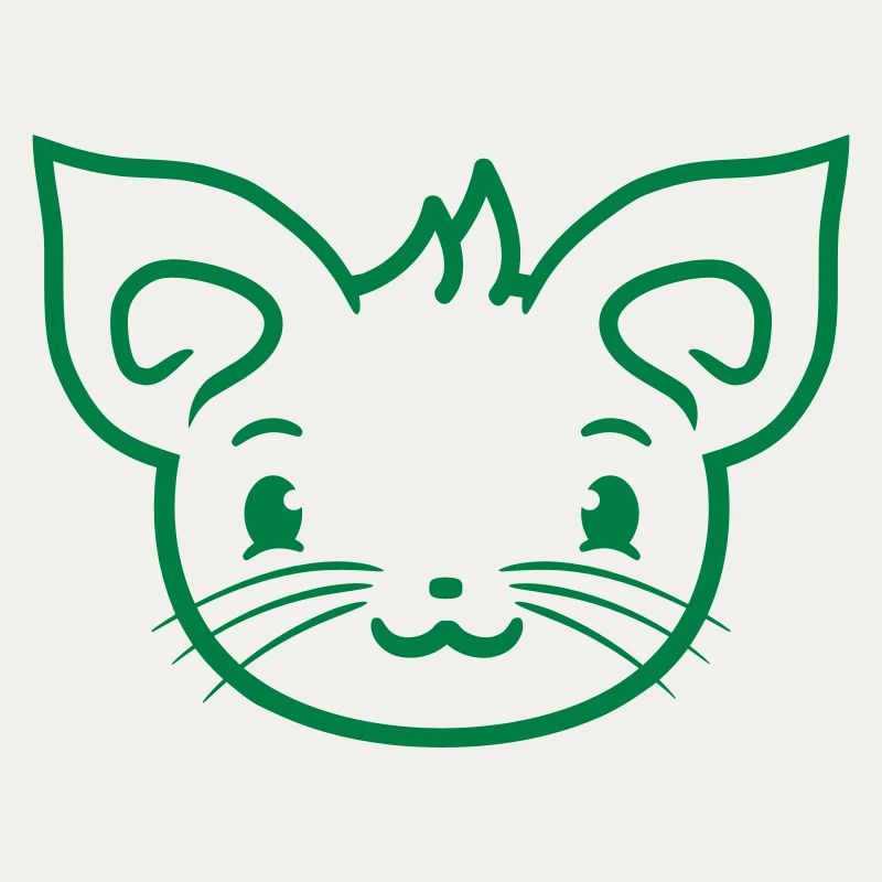 chat mignon a l’air heureux souriant chaton amusant