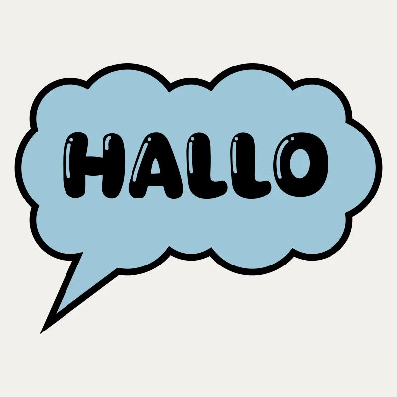 Speech bubble Hello