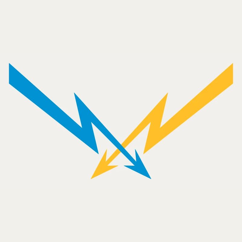 2 flashes pattern electric current energy starkstro