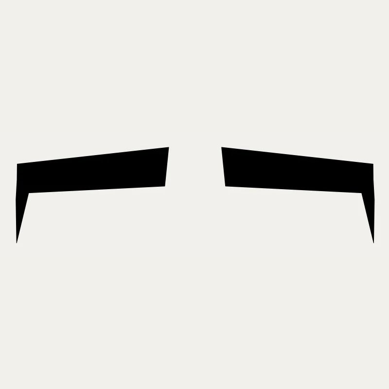 Slits for eyes or Eyebrows background shape