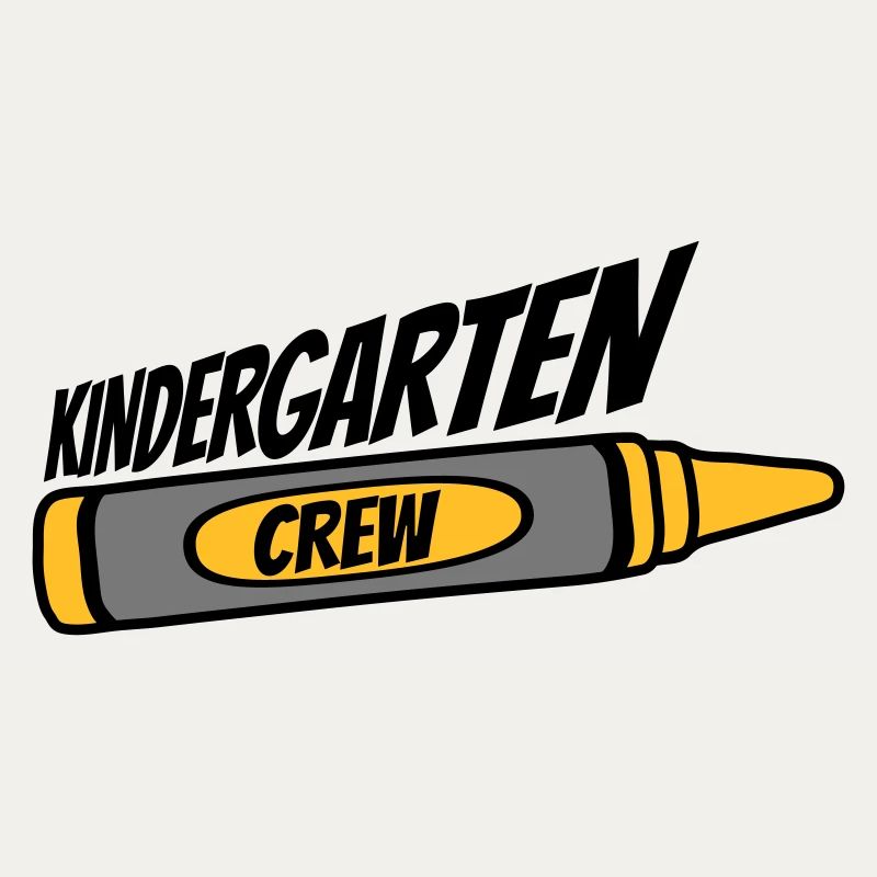 Kindergarten Crew Wax Crayon Team