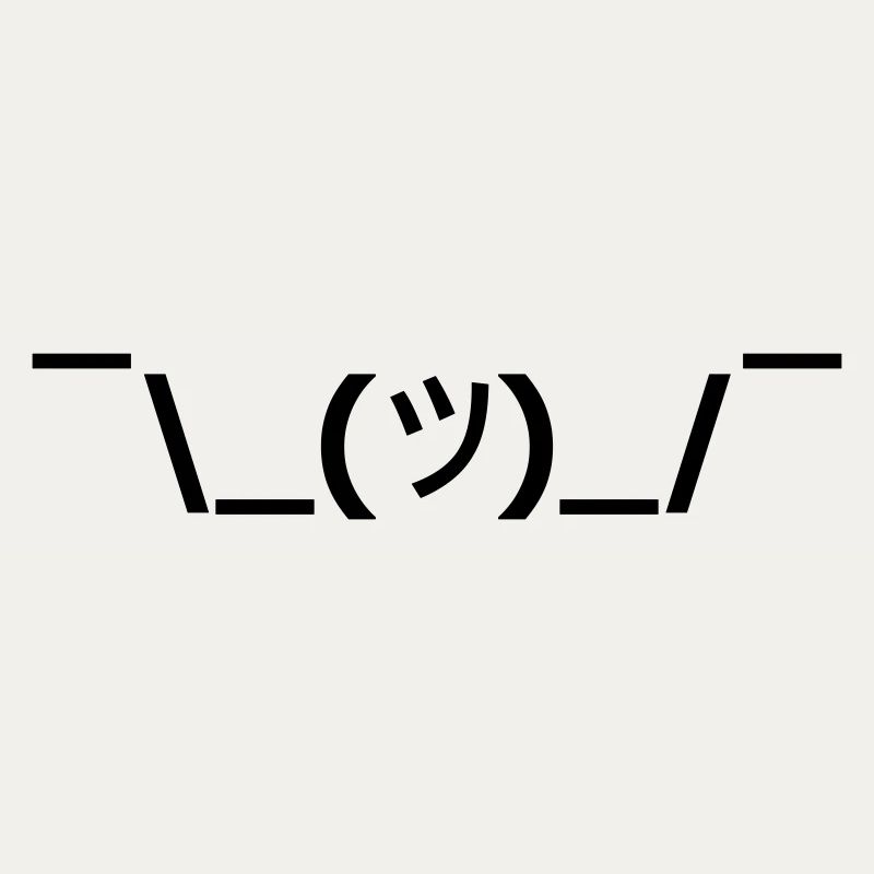 Shruggie schwarz Vector