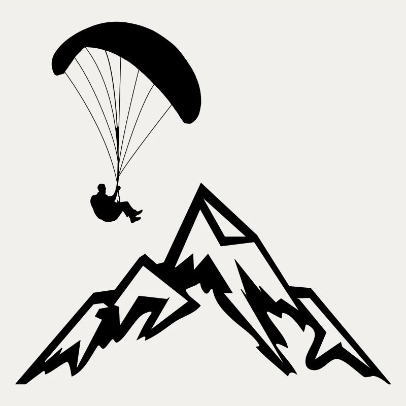 Gleitschirmflieger Fallschirmspringer Berge