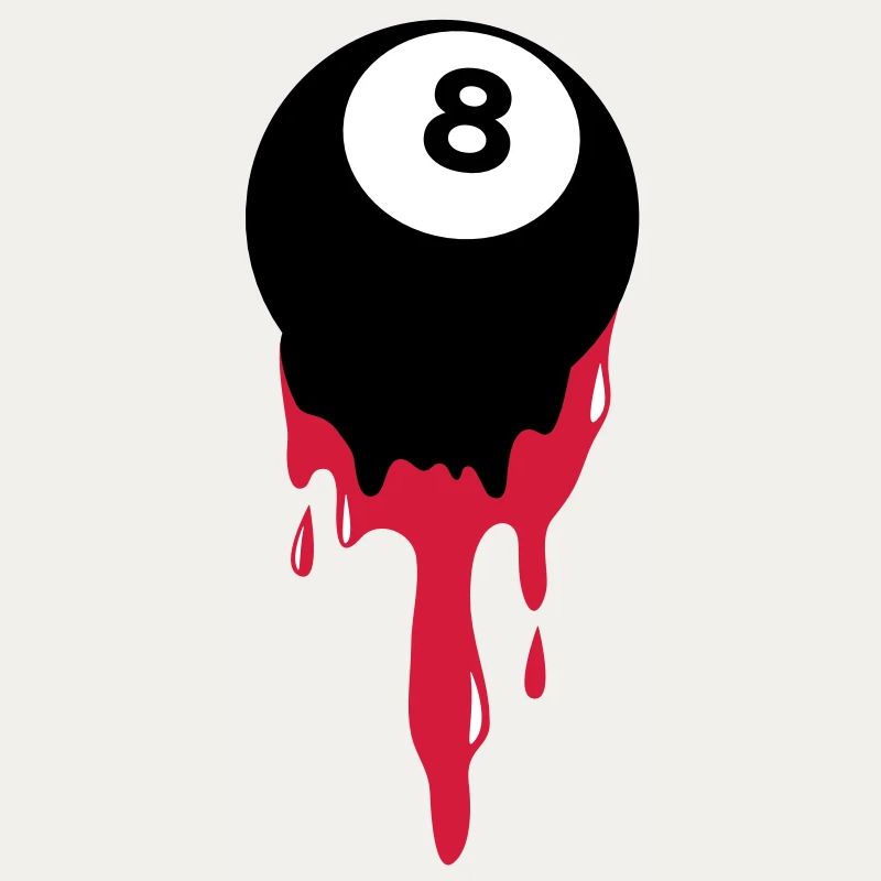 Blutungen aus acht 8-Ball Billard oder Pool