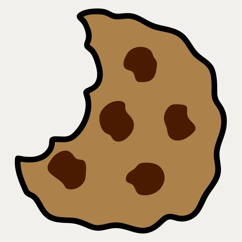morceau de biscuit mordu