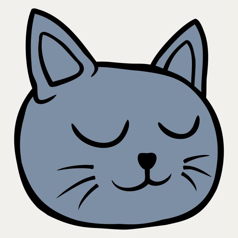 Closed eyes cat sleeping