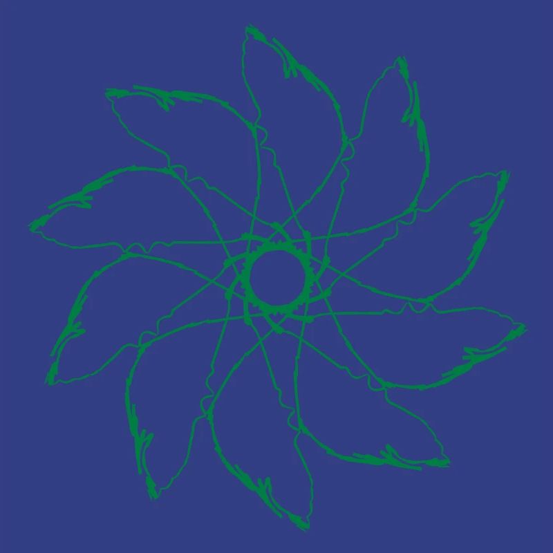 fleur | Éolienne | Mandala | Motif vectoriforme