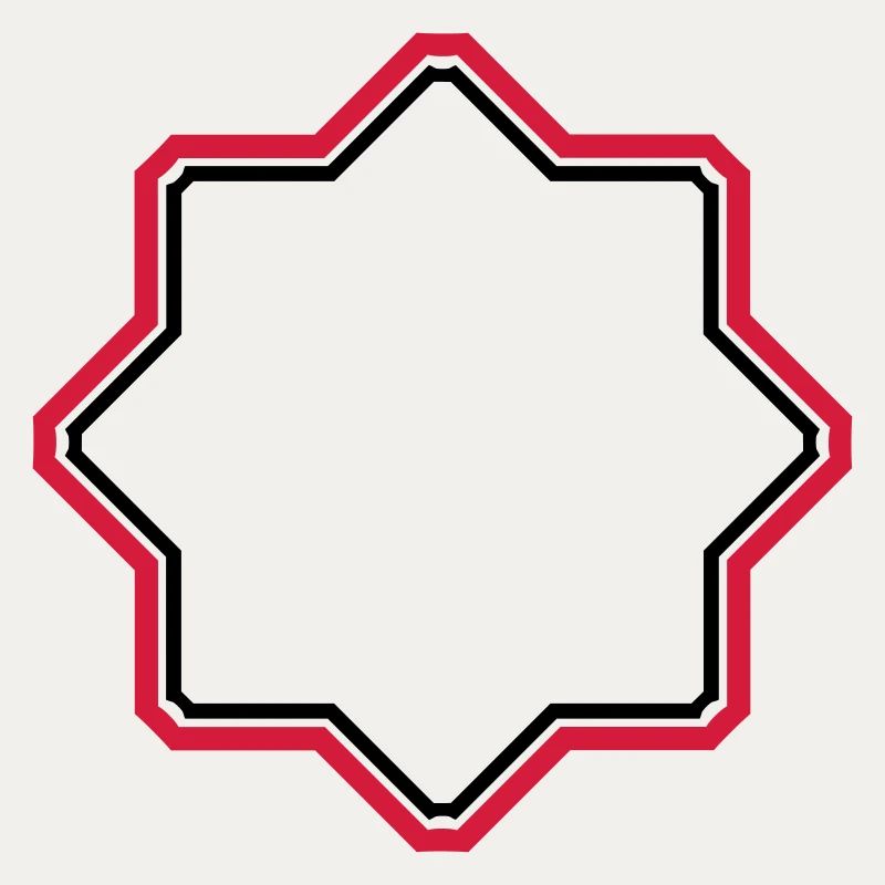 red star border frame text field write n