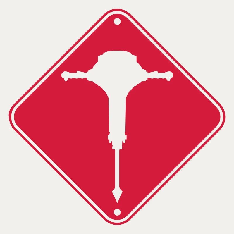Caution Jackhammer Warning