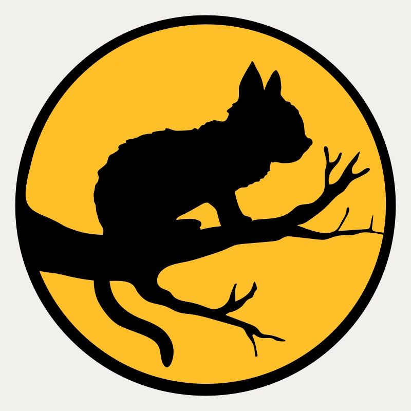 Black Cat Moon Tree