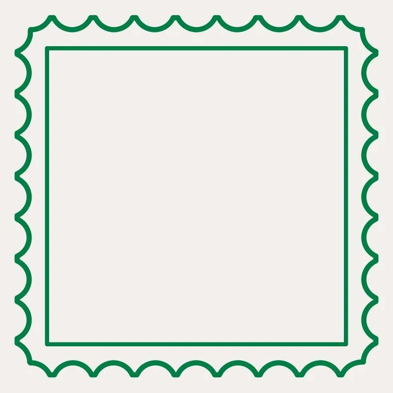 Square postage stamp
