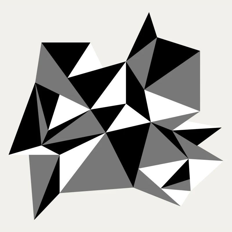 forme modèle triangles conception origami cool papier 3c