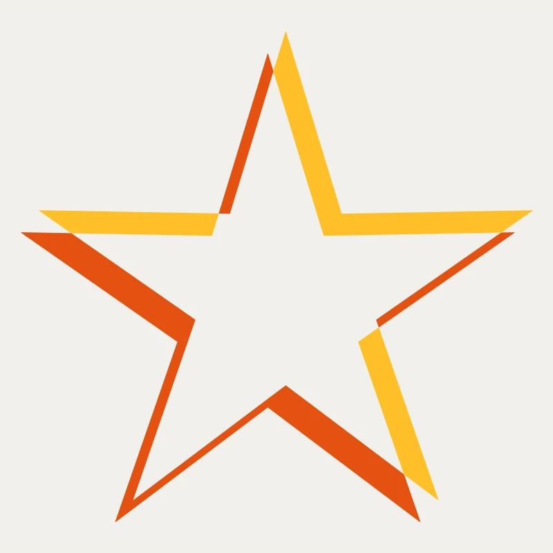 Yellow 3D star