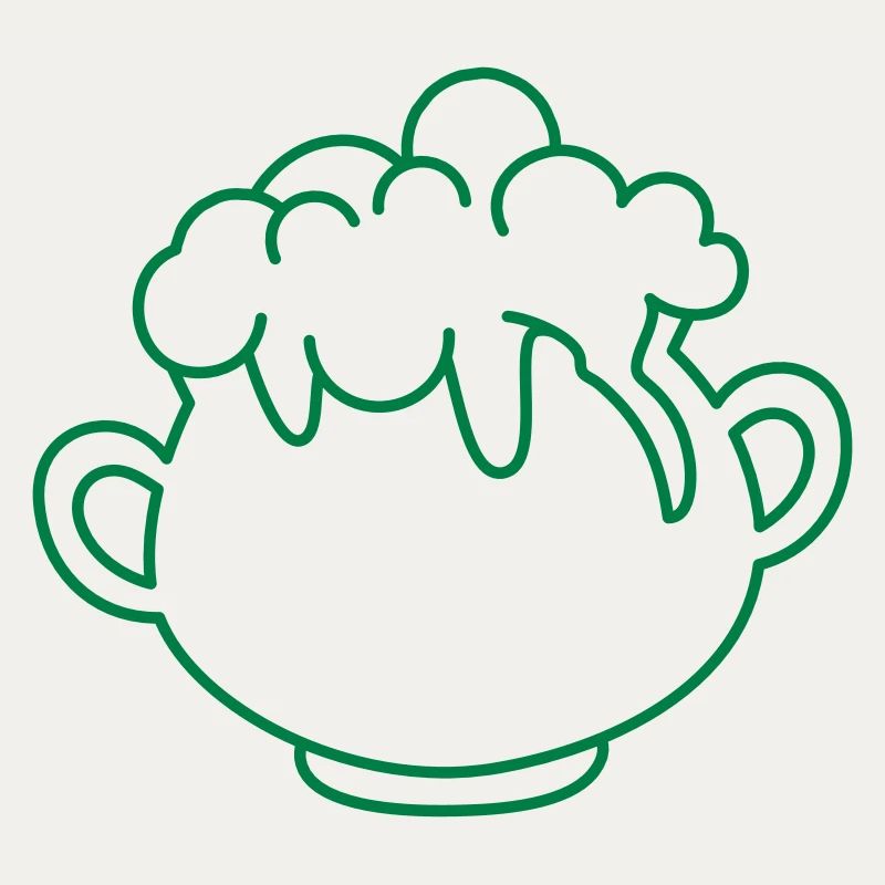 Cauldron with bubbling potion