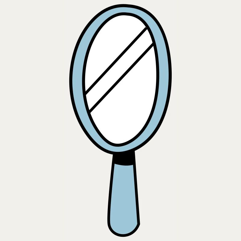 MIRROR MIRROR hand mirror in blue