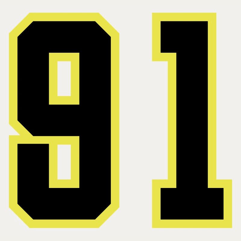 91 Number Jersey