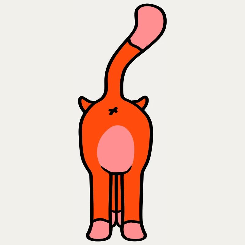 Standing Funny Cat From Behind Backside Ass