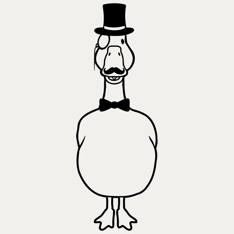 Monocle Glasses Sir Goose