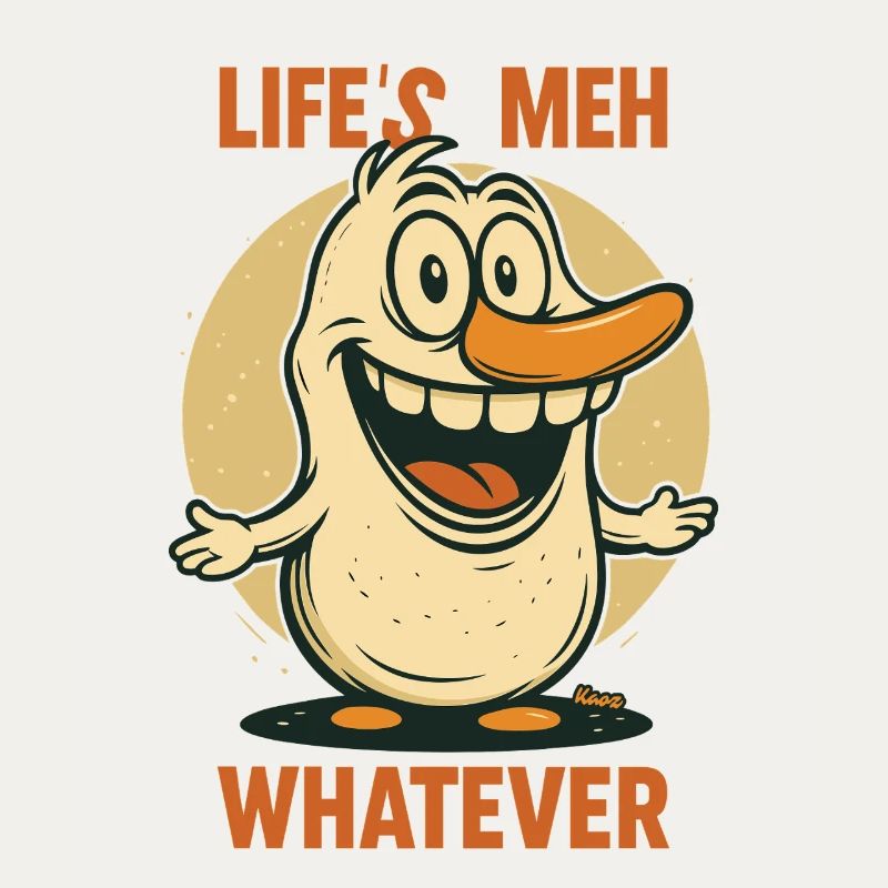 Life? Yes. – Somehow it doesn't matter duck with sock shot