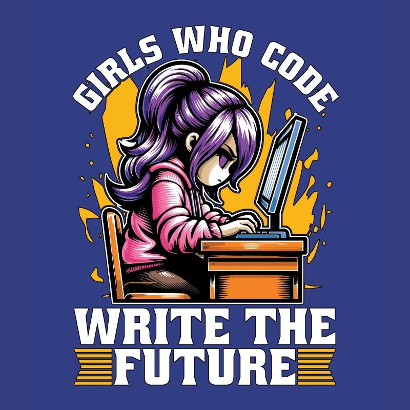 Coder Girls Who Code Write The Future Developer