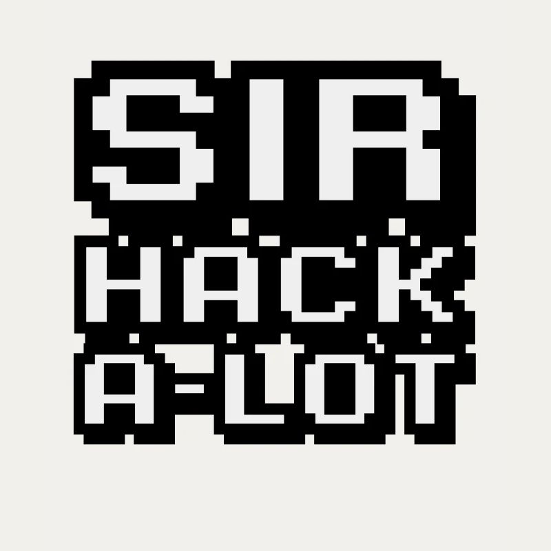 Computer hacken und Pixel-Kunst Sir Hack A Lot