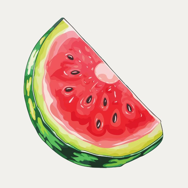 Wassermelonenscheibe Durst Löschen