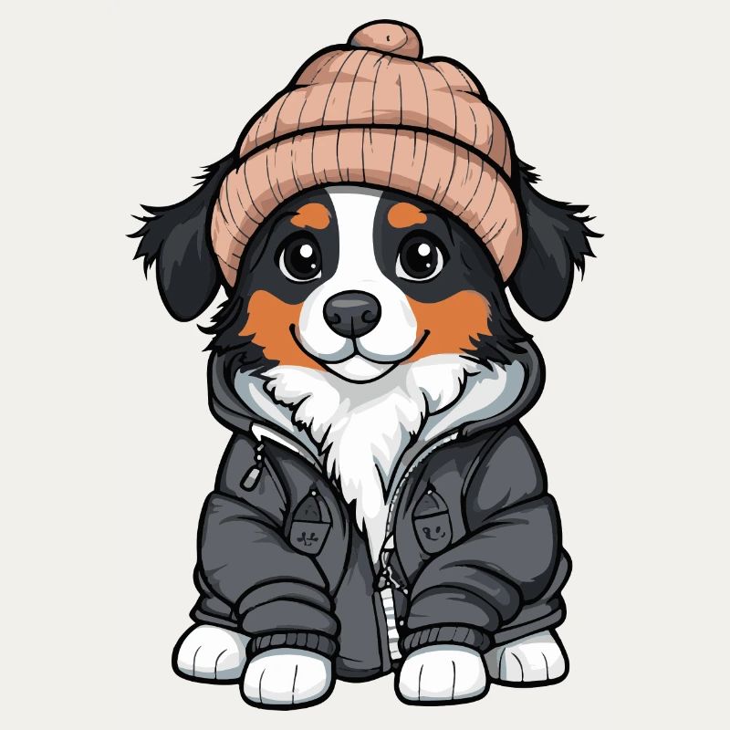 Australischer Schäferhund Stylisch