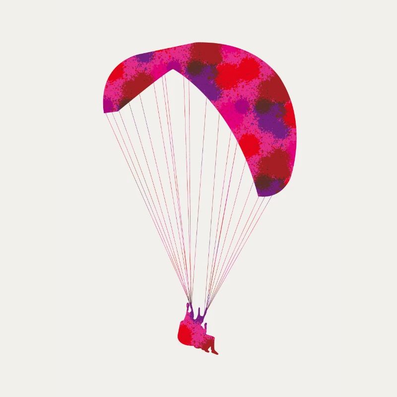 Coloured paragliding