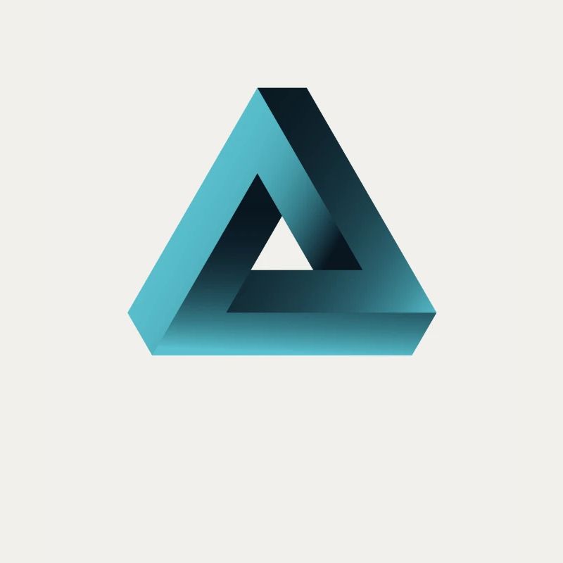 illusion optical illusion triangle nerd geek tri