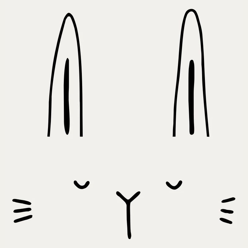 Hase Hasengesicht Gesicht Geschenkidee