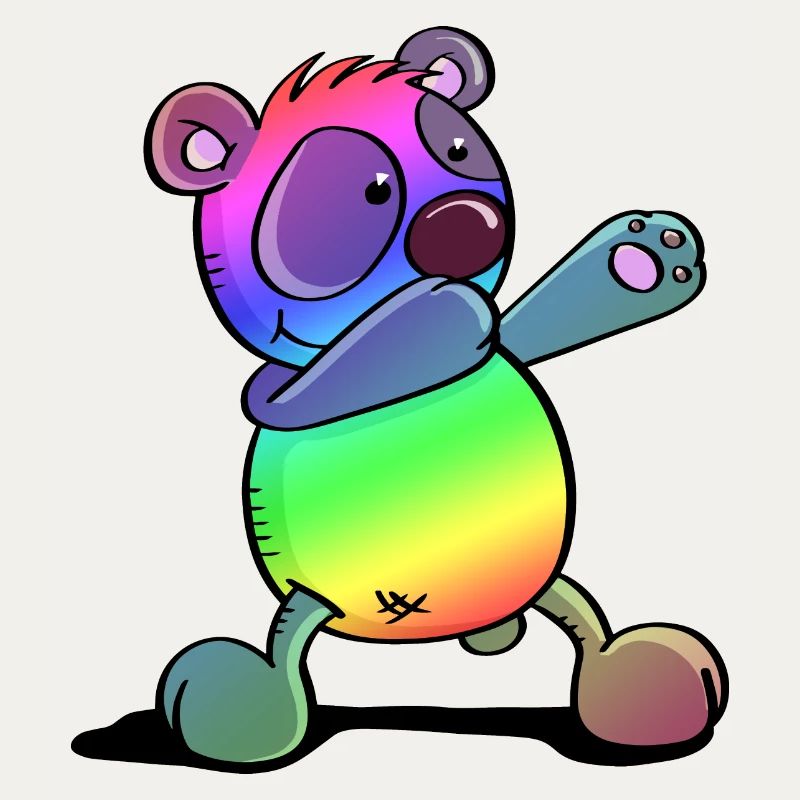 Bunter Pandabär - Dab Dance - Dabbing - Panda