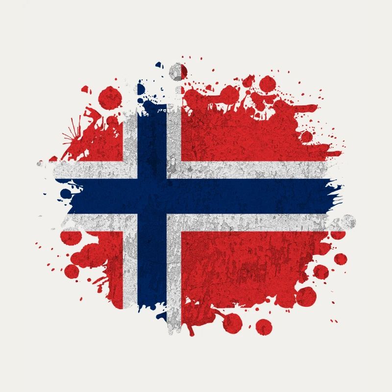 Klecks Norvège - Cadeau drapeau