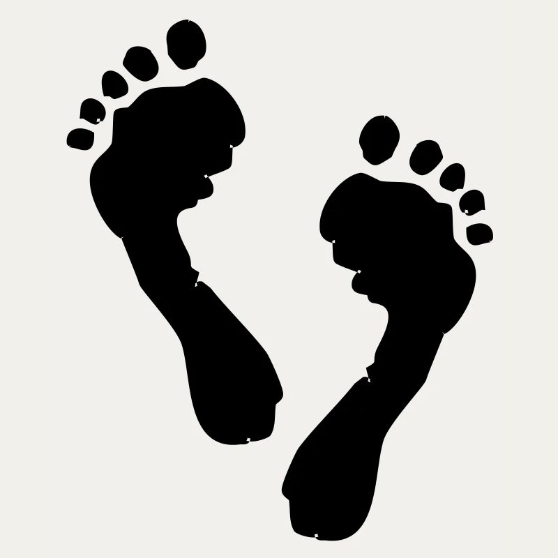 Silhouette des pieds