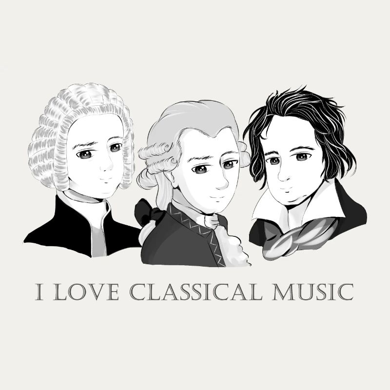 Bach - Mozart - Beethoven im Chibi-Style