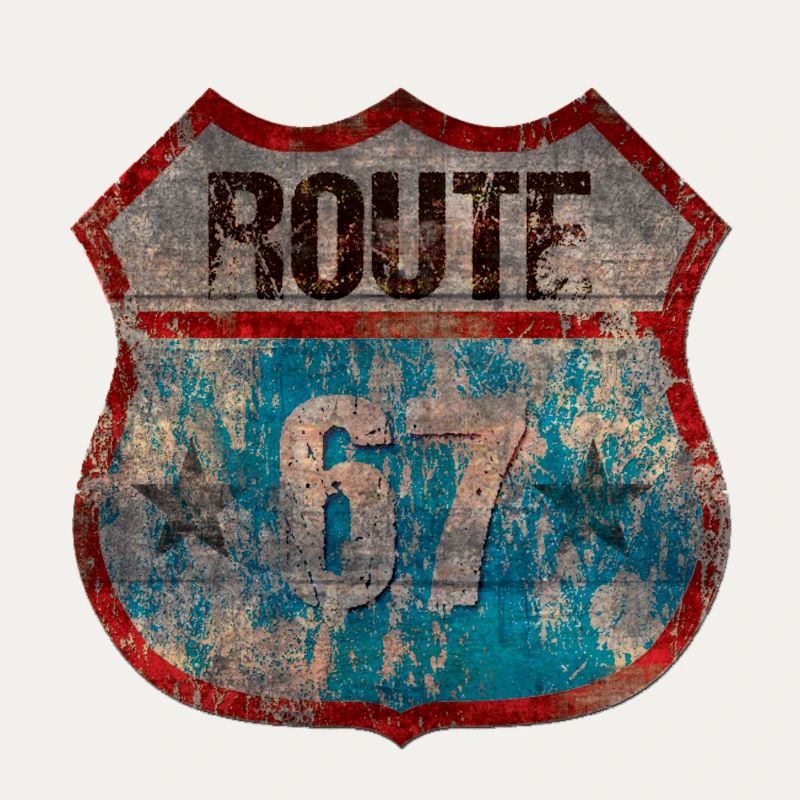 Conception rustique du bouclier de la Route 67