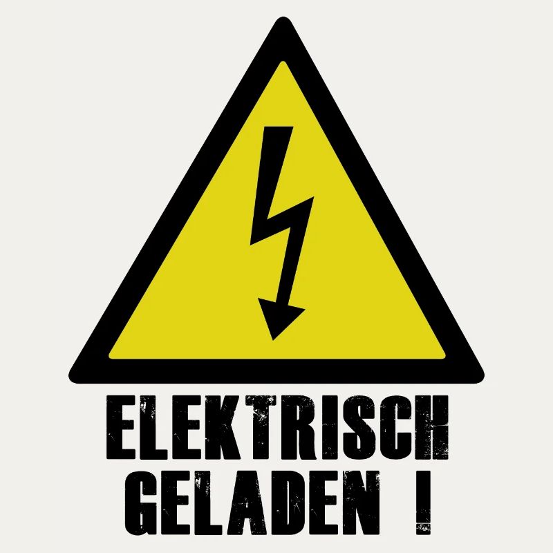 Electrically charged warning symbol