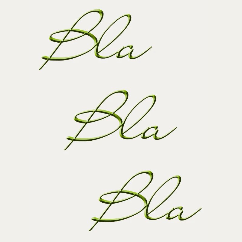 Bla Bla Triple Green Script