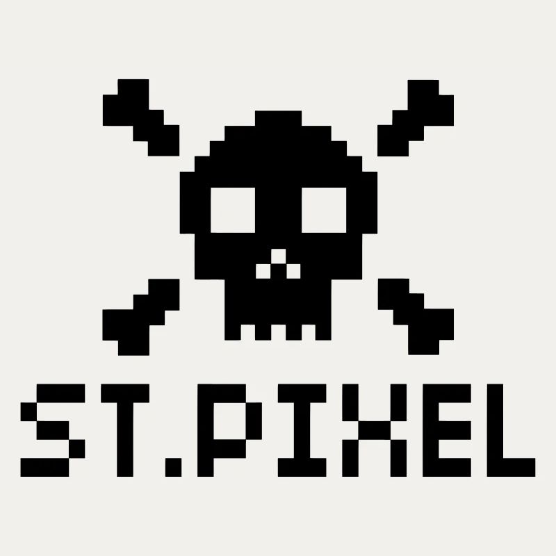 ST.Pixel heilige Pixel Nerd Motiv
