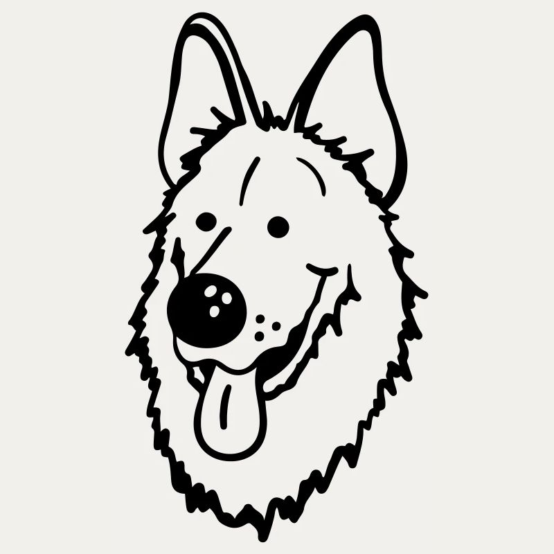 Lustiger Deutscher Schäferhund