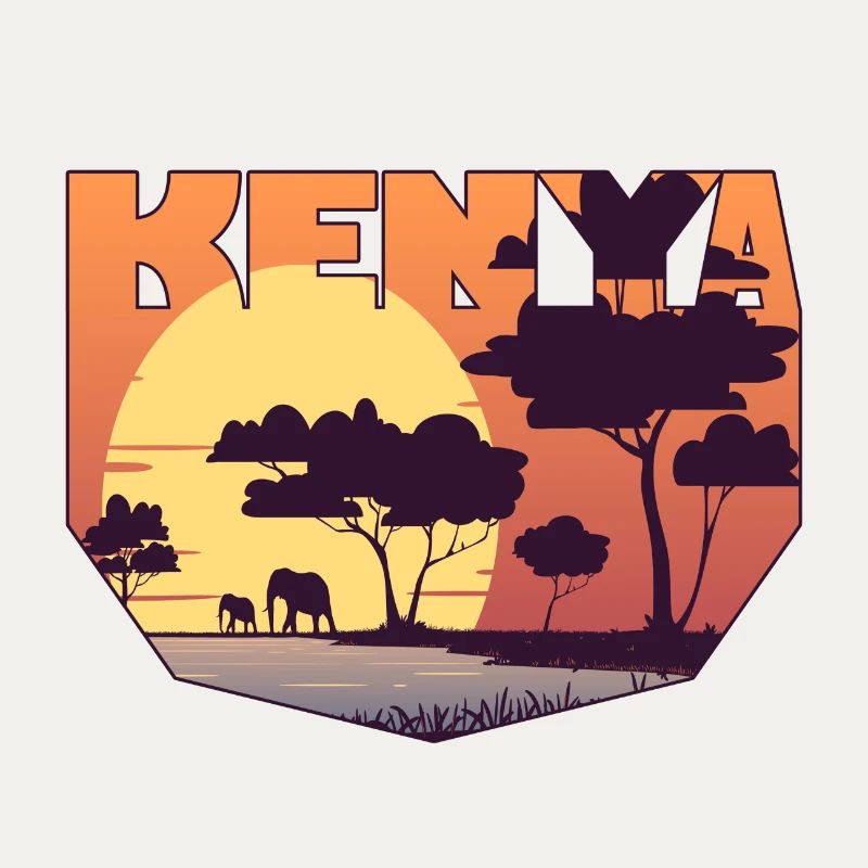 Kenya design with landscape / gift