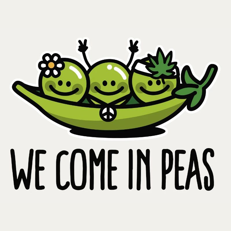 We come in peas / peace