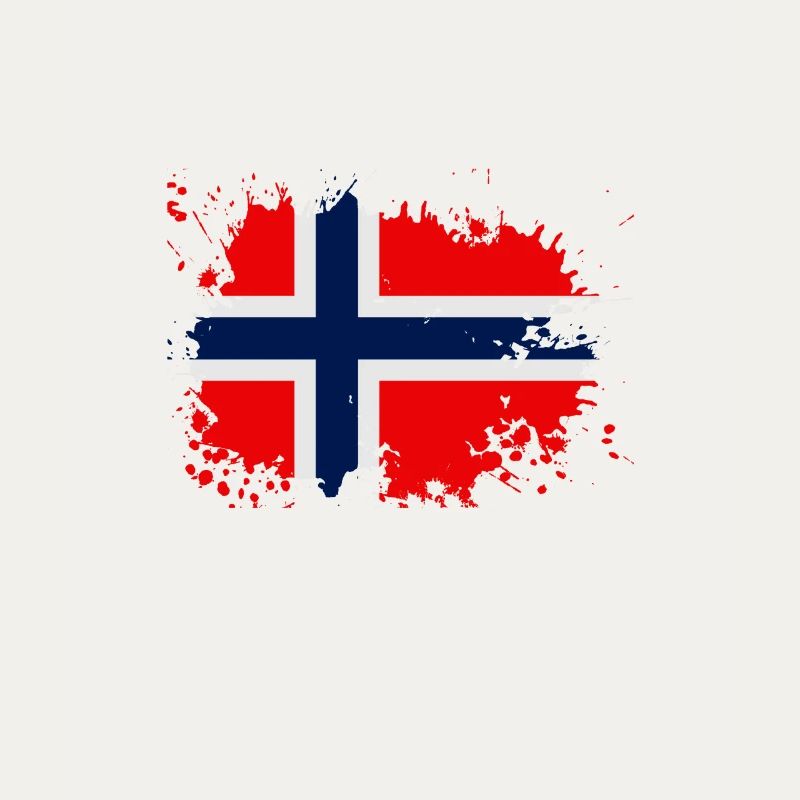 Norway Flag Splash