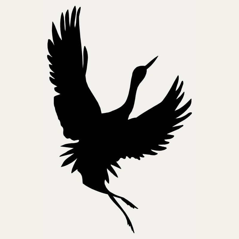 Crane shadow figure