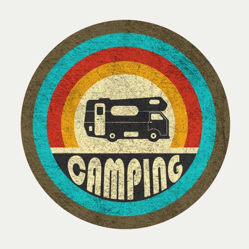 Camping Vintage Design / Geschenkidee