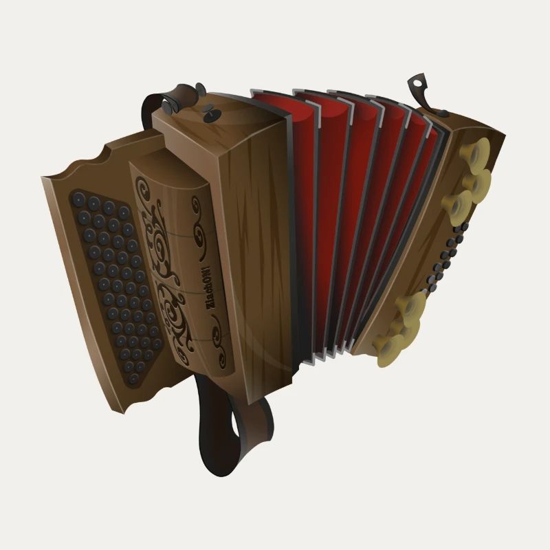 Styrian Harmonica - Dark/Red | ZiachON!