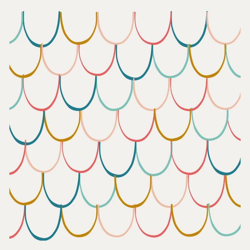 Colorful Fish Scale Pattern