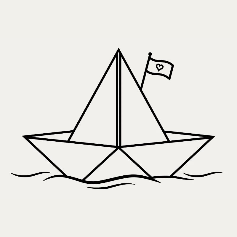 Papierboot Papierschiff