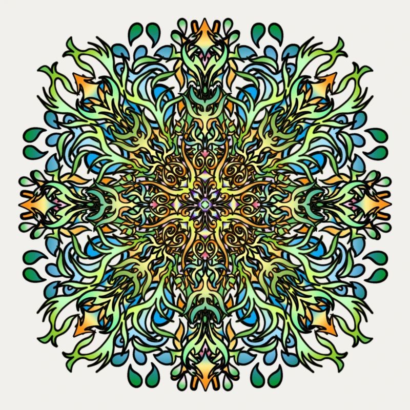 Mandala | Bunt | Leben | Geschenkidee
