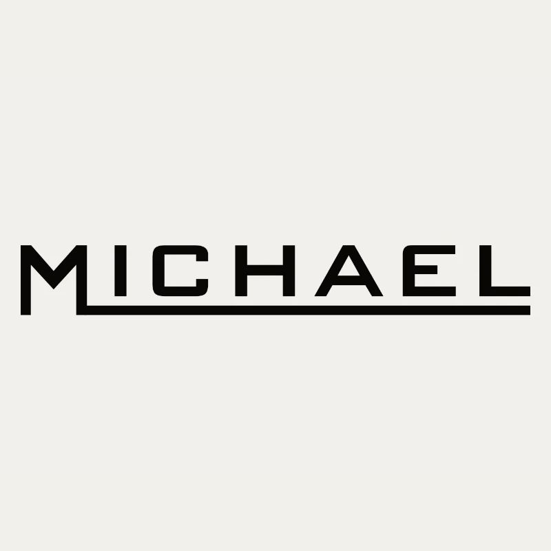 Michael Name Design noir
