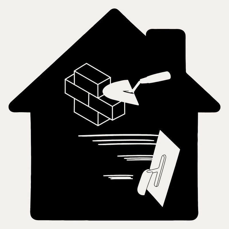 Bricklayer plasterer company logo